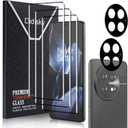 Didisky Screen Protector for Oneplus 13(Not for 13r,13t,13 Pro), 3 Pack Tempered Glass Film with 2 Pak Lens Protector, 3D Curved Full Coverage,Scratch-Resistant,9H Hardness,Bubble Free,Easy to Install
