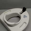 Medline Elevated Toilet Seat Riser W/Microban Antimicrobial Protection for Seniors, Adults & Handicapped  400 Lbs. Capacity, White