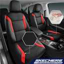 Skechers Memory Foam Car Seat Covers, Air Cool Mesh Thick Seat Covers, Car Seat Covers Front Seats Airbag Compatible, Automotive Comfort & Protection for Most Cars,Vans,Trucks, SUVs,Red