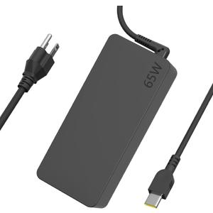 65W USB C Type c AC Charger Compatible with Lenovo ThinkPad E580 E585 E590 E590S E595 T480 T490 T580 Yoga C940 C740 thinkbook ADLX65YCC3A Laptop Power Supply Adapter Cord