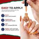 modelones Nail Polish Set, 12 Colors Winter Sparkle Dark Green Red Glitter Silver Champagne Burgundy Gold Nail Polish Set Quick DIY Finger Nail Polish Manicure DIY Nail Art Salon Home Gift (A2-Mermaid Legend)