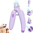 Dog & Cat Nail Clippers,Dog Nail Trimmers Powerful Safety Guard and Nail File to Avoid Over Cutting,Suitable for Large to Medium Dogs Cats,Professional Grooming Tool for Pets,darkviolet