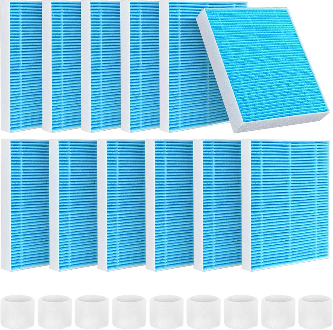OOBILA 12-Pack Replacement Filters Compatible with LEVOIT Superior 6000S Smart Evaporative Humidifier, Upgraded Material with 9 Pack Sponge Filters, Effectively Capture Large Particles and Minerals