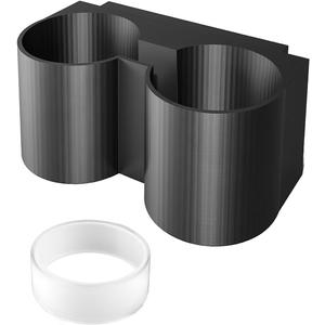 Rear Row Cupholder Compatible with 2015-2020 CMC Yukon Denali Sierra Chevy Silverado Suburban Tahoe, Rear of The Center Console