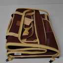 Large Cat Carrier Soft Dog Carrier for Small Dogs Pet Bag Carriers for Cat Dog Travel Bag Large Small Dog Puppy Kitten Rabbit Bunny Airline Approved for Traveling (M Brown) (17" x 12" x 11")