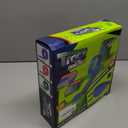 KETIEE Flex Tracks 16Ft for Kids: Flexible Race Car Ramp Track with 4 Small Racecars and 8 Suction Cups Compatible with Diecast 1/64th Cars, Rolls Up Portable Racetrack for Ages 3 & Up (Blue)