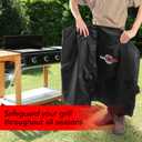 GrillTough Heavy Duty Griddle Cover for Outdoor Griddle, Fits 28 Inch Griddle Waterproof, Weather Resistant, UV & Fade Resistant with Adjustable Straps Flat Grill Cover, Black