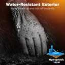 Winter Gloves for Men Women Cold Weather, Full Touchscreen Gloves with Warm Plush Lining Cycling Driving Gloves (Small)