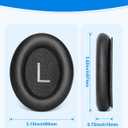 Link Dream Ear Pads for Bose QuietComfort 45 Headphone Replacement Soft Protein Leather Memory Foam Earpads Ear Cushions Cover Soft & Comfortable, Noise Isolation, Easy to Install (QC45 Black)