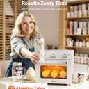 VEVOR Sublimation Oven Machine, 26 Qt, Fits 40oz Tumblers, with 50 Shrink Films, 1 Tape and 2 Heat Gloves, 360 Turbo Convection for Sublimation Blank Tumblers, Mugs, Bowls, Off-White