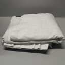 CAPALOCA Pinch Pleated Blackout Curtains 96 Inches Long, Linen Blend, 100% Blackout Drapes with 20 Hooks, Ideal for Bedroom and Living Room, 40" W x 96" L (Pack of 2), Natural