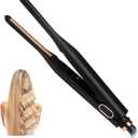 3/10”Thin Pecil Flat lron All in one Styling Tool，Mini Hair Straightener,，Micro Hair Straightener，Small Flat Irons for Short Hair, Curls Bangs, Dual Voltage，Plus Travel Friendly