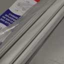 36" Kerf Slide-in Double Bulb Seal Weatherstrip Door Bottom Durable Seal for Energy Efficiency & Draft Protection (White)