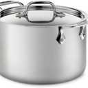 All-Clad D5® Stainless Steel 4 Qt Soup Pot with Lid, Made in the USA