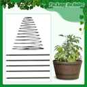 Trellis for Climbing Plants Outdoor, 73inch Tall Plants Trellis Support Metal Garden Trellis for Vegetables Flowers Plants Vine Support (1 pcs, Black)