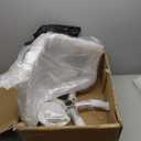 Modern Small Cute Armless Vanity Rolling Chair, Ergonomic Clear Chair, Adjustable Swivel Chair for Office, Home, Make Up, Small Space, Bed Room (Clear)