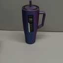 BrMate Era 40 oz Tumbler with Handle and Straw | 100% Leakproof Insulated Water Bottle Tumbler with Lid and Flexible SoftSip Straw | Made of Stainless Steel | Cup Holder Friendly | 40oz (Dark Aura)