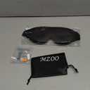 MZOO Luxury Sleep Eye Mask for Side Sleeper Men Women, Zero Eye Pressure 3D Sleeping Mask, Light Blocking Patented Design Night Blindfold, Soft Eye Shade Cover for Travel, Black