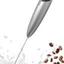 SIMPLETaste Milk Frother Handheld Battery Operated Electric Foam Maker, Drink Mixer with Stainless Steel Whisk for Cappuccino, Bulletproof Coffee, Latte