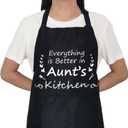 4 x Gifts for Aunt,Aunt Birthday Gifts from Niece/Nephew-Cute Apron Gift for Aunt- Thanksgiving Mothers Day Birthday Gifts for Auntie,The Best Aunt Gifts