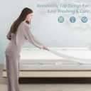 King Size Mattress Protector with Zipper - 100% Waterproof Zippered Mattress Cover - Soft & Cooling Noiseless Bed Mattress Covers - Top Removable Mattress Encasement 10-12" Deep