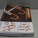 2 Pack Ladder Roof Hook with Wheel Heavy Duty Steel Ladder Stabilizer, Roof Ridge Extension, Rubber Grip T-Bar for Damage Prevention, 500 lbs Weight Ratin, Fast & Easy to Access Steep Roofs (Patent)