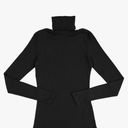 KIKI RIKI Womens Ribbed Turtleneck Long Sleeve, Size S
