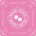 Mahjong Mat, Non-Slip Noise-Reducing Mahjong Mat for Table with Printed American Rules, Mah Jongg Mat with Carrying Bag, Odorless, Crease-Free, PAHs-Free Cover for Poker and Tile Games 31.5 in, Pink 