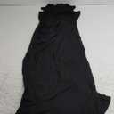 BTFBM Women's Ruched Bodycon Dress Summer Casual Sleeveless Back Slit Elegant Club Evening Party Cocktail Maxi Dresses (Medium, Black)