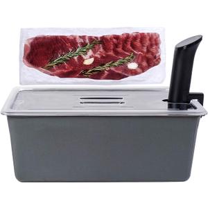 Väeske Large Sous Vide Container with Lid and Insulating Sleeve | Sous Vide Accessories | Compatible with Anova, Anova Nano, Joule, Instant Pot, Sous Vide Cookers (26 QT)