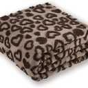 Grey Heart Throw Blanket for Couch - Cute Throw Blanket for Women, Small Blanket 50x60 Inches