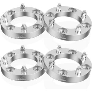 GAsupply 1" 4x137 Wheel Spacers ATV 10x1.25 Studs Fit for CAN-AM Commander Outlander Kawasaki Mule, 25mm 4 Lug 4x137mm Wheel Spacer, 110mm Hub Bore, 4PCS (Silver)
