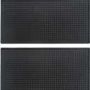 Rubber Service Bar Mat, Anti-slip12 x 6" Rubber Bar Spill Mat, 2 Pcs Premium PVC Pad for Kitchen, Restaurant, Countertop, Hotel, Beverages(2Pcs)