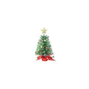 24 Inch Tabletop Christmas Tree, Artificial Mini Xmas Pine Tree with LED String Lights and Ornaments,Christmas Decoration Tree