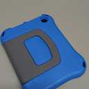 Fire 7 Tablet Case for Kids, only Compatible with 12th Gen 2022 Release, OQDDQO Lightweight Anti-Slip Shock Resistant Kid Friendly Cover with Stand for Amazon Kindle Fire HD 7 Tablet (Blue)