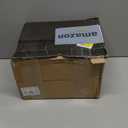 Yosoan Brass Boho Vanity Bathroom Wall Sconce, 1-Light Indoor Hardwired Wall Mounted Vintage Industrial Fixture Lights with Double Hole Round Glass Lamp for Mirror, Living Room, Hallway(Black)