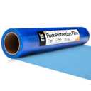 TapeManBlue Floor Protection Film, 48" x 200', Made in USA, Blue Self Adhesive Floor Protector Tape for Moving, Painting and Construction, Temporary Covering to Shield Hardwood, Tile, Hard Surfaces