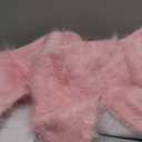 Faux Fur Fabric Craft Fur for Crafts,Gnomes,Costume,Fursuit,Decoration(10x10 inches,Baby Pink)