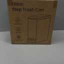 Cesun Small Bathroom Trash Can with Lid Soft Close, Step Pedal, 6 Liter / 1.6 Gallon Stainless Steel Mini Garbage Can for Office, Outdoor Trash Bin with Removable Inner Bucket (Silver)