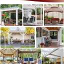 HolidayIdeas Grommet Outdoor Curtains for Patio Waterproof 8 Pcs All Weather Balcony Outside Curtains for Apartments, Gazebo, Pergolas, Porch, 54x84 Inch, Navy