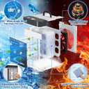 Portable Air Conditioner, Upgraded Leak-Proof Ice Cooling Technology, Mini Personal Air Cooler with 3 Speeds for Room Office Bedroom Tent Greywhite6