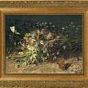 Solid Wood Vintage Canvas Frame for 20x24 Oil Paintings,Gold