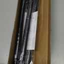 Matte Black Shower Curtain Rod,1 Inch Diameter Stainless Steel Adjustable Spring Tension Rods 32 to 68",with Holders,Anti-Slip,Curtain Rods No Drilling(1 Pack)