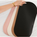 Durable Silicone Vanity Makeup Mat - Heat Resistant, Portable, and Protective | Perfect for Travel and Daily Vanity Surface Protection ( Pink)