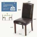 DUMOS Dining Chairs Set of 2, PU Leather Kitchen Chairs for Living Room