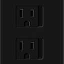 4 x ENERLITES Child Proof Outlet Cover, Self-Closing, Fits Both Duplex and Decorator Outlet, Safety Design, Tamper-Resistant Socket Plug for Receptacle, Size 4.68" x 2.93", 8800-TR, Black (1 Pack)