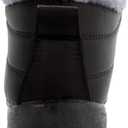 Womens Snow Boots Winter Warm Booties Fur Lined Anti-Slip Ankle Boots Outdoor Slip On Waterproof Booties Comfortable Warm Shoes (9 Women/7.5 Men, Black)