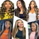 P1B/27 Human Hair Highlight Body Wave Bundles Double Weft Brazilian Hair Extensions 10 12 14 inch Ombre Two Tone Black Mixed With Honey Blonde Bundles