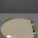 Bemis 1500EC 146 Almond Elongated Molded Wood Toilet Seat with Easy-Clean & Change Hinge
