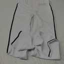 CHAMPRO Boy's Straight Leg Open Bottom Youth Baseball Pants with Side Braid (Small, White, Black)